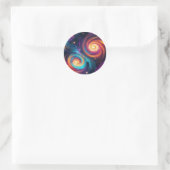 Sticker Rond Vortex spatial dynamique Galactique (Sac)