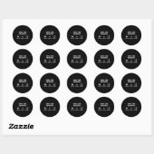 Sticker Rond Vos Parasites - Deer Tick (Feuille)
