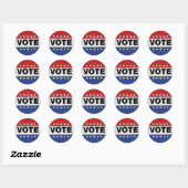 Sticker Rond Vote (Feuille)