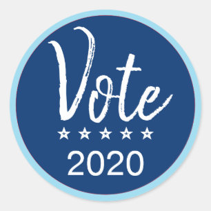 Sticker Rond Vote 2020 Élection Cinq Étoiles