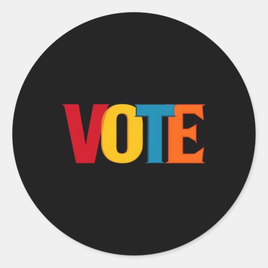 Sticker Rond Vote 2024 (Devant)