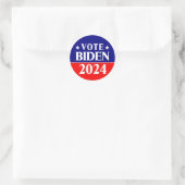 Sticker Rond Vote Biden 2024 Parti démocratique (Sac)