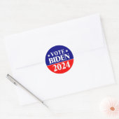 Sticker Rond Vote Biden 2024 Parti démocratique (Enveloppe)