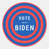 Sticker Rond Vote Biden Parti Démocrate (Devant)