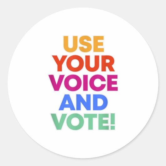 STICKER ROND VOTE BLM (Devant)