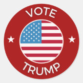 Sticker Rond Vote du parti républicain Trump (Devant)