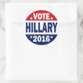 Sticker Rond Vote Hillary 2016 (Sac)