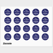 Sticker Rond Vote Joe Biden Kamala Harris Modèle 2024 (Feuille)