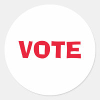 Vote - Lettre rouge Élection Politique