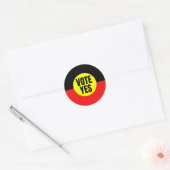 Sticker Rond Vote Oui À La Voix Au Parlement (Enveloppe)