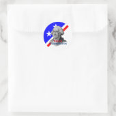 Sticker Rond Vote pour George Washington (Sac)