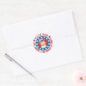 Sticker Rond Vote pour Golden (Enveloppe)