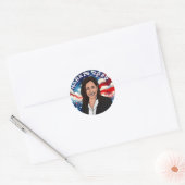 Sticker Rond Vote pour Kamala Harris 2024 (Enveloppe)