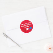 Sticker Rond Vote Red (Républicain) (Enveloppe)