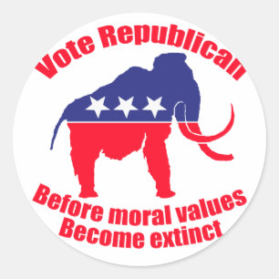 Sticker Rond Vote républicain