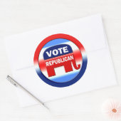 Sticker Rond Vote républicain (Enveloppe)