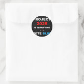 Sticker Rond Vote Save Democracy Stop Project 2025 1 (Sac)