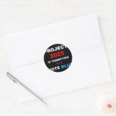 Sticker Rond Vote Save Democracy Stop Project 2025 1 (Enveloppe)