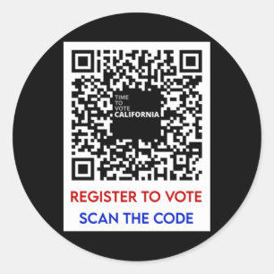 Sticker Rond Vote - S'Inscrire Pour Voter Ca