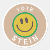 Sticker Rond Vote Stein Green Party (Devant)