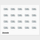 Sticker Rond Vote USA (Feuille)