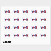 Sticker Rond Vote USA Étoiles (Feuille)