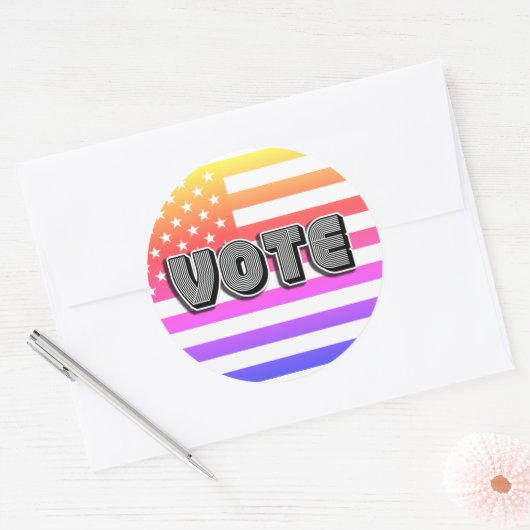 STICKER ROND VOTER (Enveloppe)