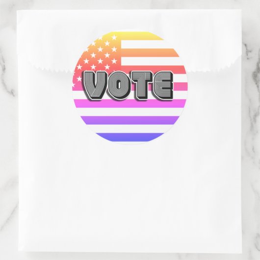 STICKER ROND VOTER (Sac)