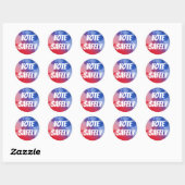 Sticker Rond Voter en toute sécurité (Feuille)