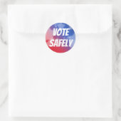 Sticker Rond Voter en toute sécurité (Sac)