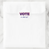 Sticker Rond Voter ou fermer (Sac)