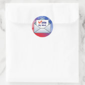 Sticker Rond Voter par courrier (Sac)