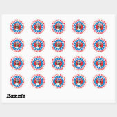 Sticker Rond Voter pour Boxer (Feuille)
