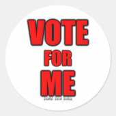 Sticker Rond Voter pour moi (Devant)