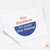 STICKER ROND VOTER RÉPUBLICAIN (Enveloppe)