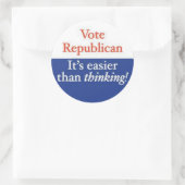 STICKER ROND VOTER RÉPUBLICAIN (Sac)