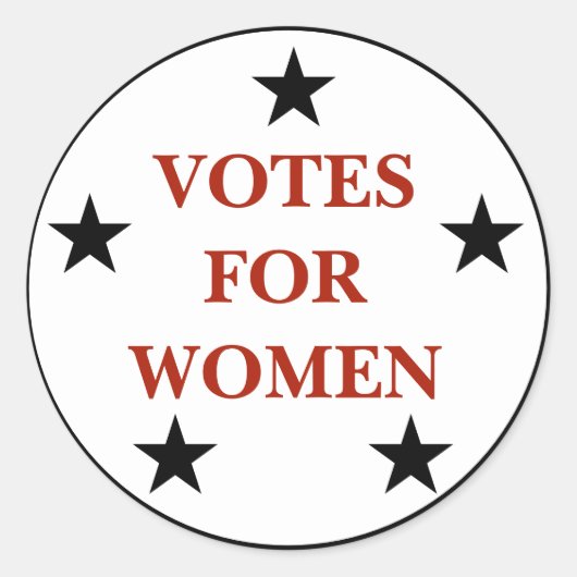 Sticker Rond Votes pour la conception du suffrage historique po (Devant)