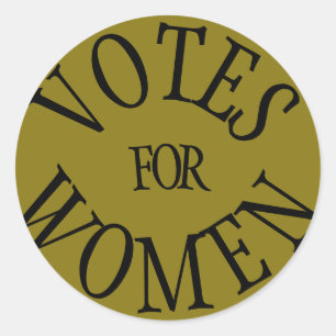 Sticker Rond Votes pour l'autocollant de suffragette de femmes