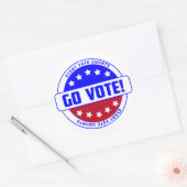 Sticker Rond "VOTEZ ! Chaque Vote Compte - Motivationnel (Enveloppe)