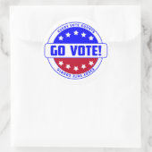 Sticker Rond "VOTEZ ! Chaque Vote Compte - Motivationnel (Sac)