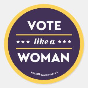 Sticker Rond Votez comme une Autocollante