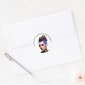 Sticker Rond Votez comme vos droits Dépendent de lui (Enveloppe)