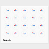Sticker Rond Votez Comme Votre Vie En Dépend Parce Qu'Il (Feuille)