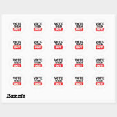Sticker Rond Votez-les hors campagne électorale politique (Feuille)