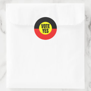 Sticker Rond Votez Oui Pour La Voix Au Parlement