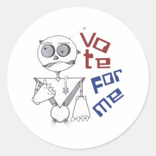 STICKER ROND VOTEZ POUR MOI