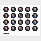 Sticker Rond Votez Rosie pour les femmes sans chats (Feuille)