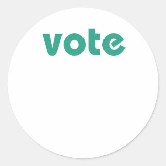 Sticker Rond Votez Votre Voix Multicolore Arc-en-ciel
