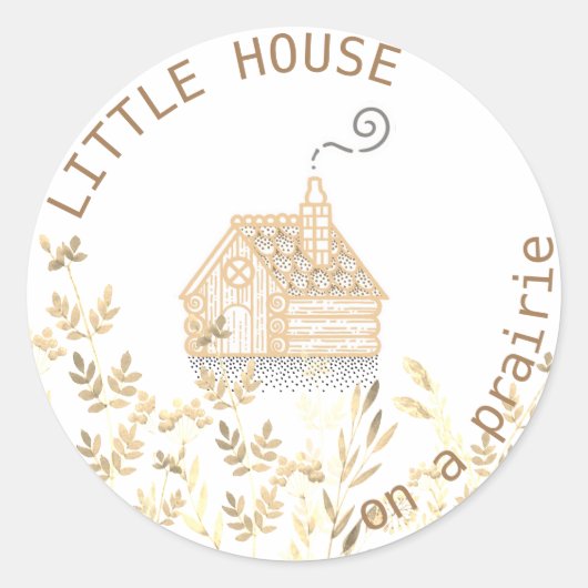Sticker Rond Votre chalet Little Prairie (Devant)