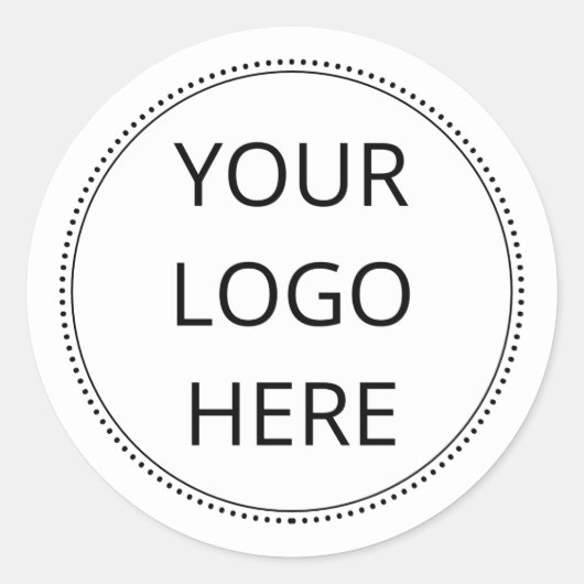 Sticker Rond Votre entreprise de logo (Devant)